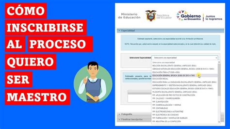 Quiero Ser Maestro Inscripciones Ecuador Ingreso Al Magisterio