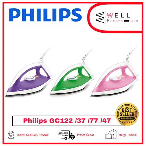 Jual PHILIPS GC122 37 GC122 47 GC122 77 Classic Dry Iron Setrika Kering