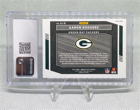 MINT 9 Aaron Rodgers Donruss Optic Legendary Logos LL 8 2021 EBay