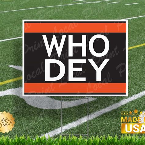 Who Dey Nation Sign - Etsy