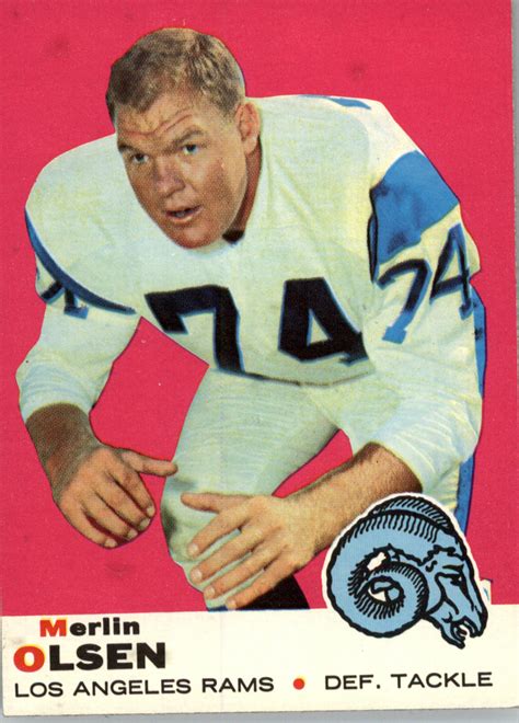 1969 Topps 34 Merlin Olsen EX