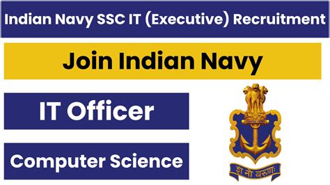 Navy Ssc Executive It Officer Recruitment Notification And Online