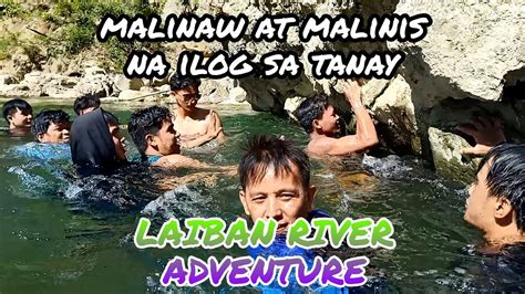 Malinis At Malinaw Na Ilog Sa Tanay Rizal Phillipines Laiban River