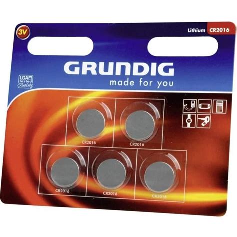 Piles Bouton Lithium Cr V Mah Grundig Cdiscount Jeux