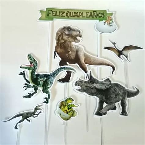 Cake Topper Adorno Para Torta Dinosaurios En Venta En Capital Federal