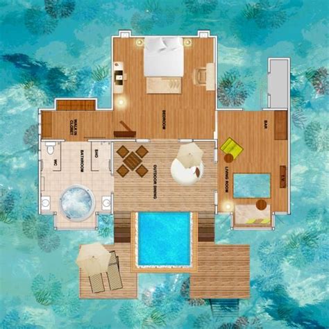 Interior Design Drawings Bungalow Floor Plans Beach Floor Plans