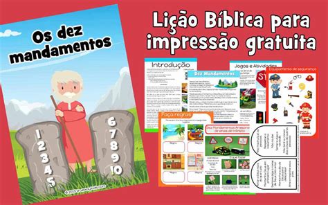 Os dez mandamentos lição da bíblia para crianças Trueway Kids