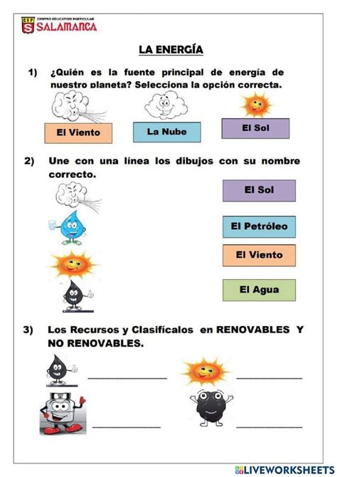 La Energ A Interactive Exercise For Er Grado Science Ccnn Map