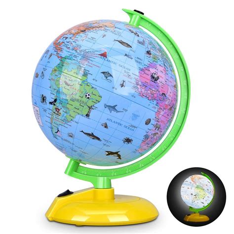 Buy CCCYT Little Experimenter Talking Globe - Interactive Globe for ...