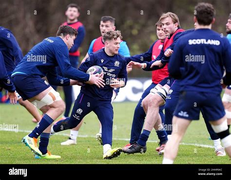 Scotland's Darcy Graham during a training session at Oriam High ...