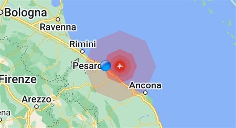 Terremoto Nelle Marche Scossa Al Largo Di Pesaro Avvertita Anche