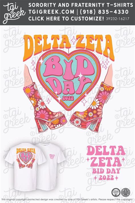 Delta Zeta NSU Fall Bid Day Tee TGI Greek Sorority Designs Bid