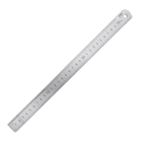 Deli 30cm Stainless Ruler - Freeshop