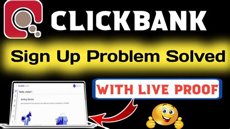 How To Create Clickbank Account Clickbank Sign Up Problem Solved