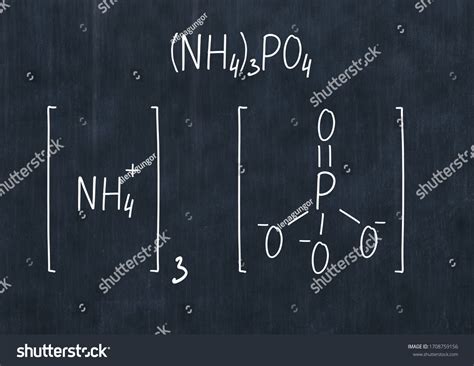 Ammonium Phosphate Formula Handwritten Chemical Formula Stock ...