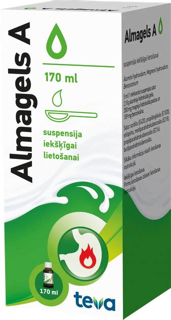 ALMAGEL A suspension, 170 ml | Mēness aptieka