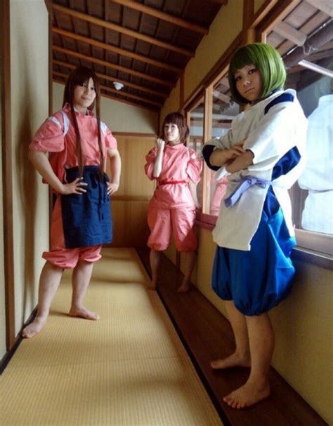 COSPLAY~★ 'costume play' character costume--!••• Lin, Chihiro, and Haku from 'Spirited Away ...