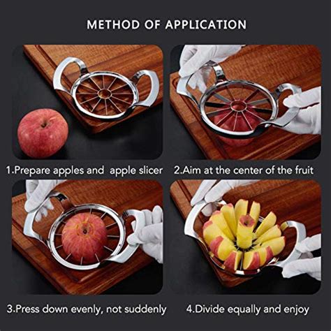 Apple Slicer Upgraded Version Blade Extra Large Apple Corer Peeler