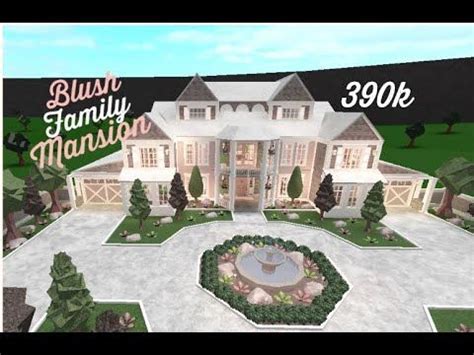 Blush Minimalist Mansion Bloxburg