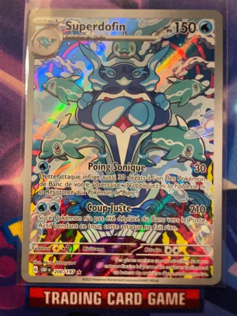 Carte Pokemon Superdofin Holo Secr Te Ev Ecarlate Et Violet Fr