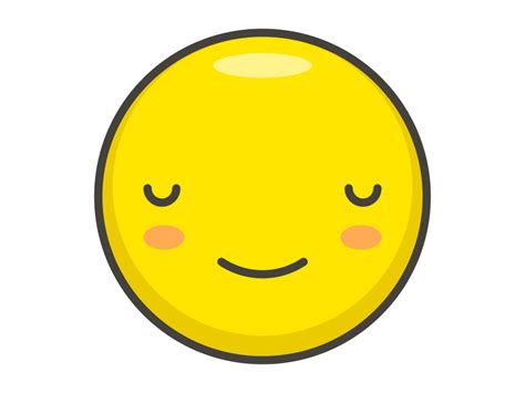 Relieved Face Emoji PNG Transparent Emoji - Freepngdesign.com