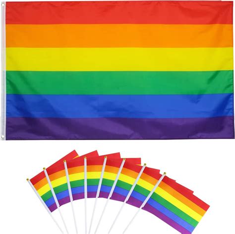 Humairc Pride Flag Lgbt Gay Pride Flag Cm Big Pride Flag Pcs Cm Proud Hand