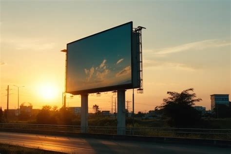 Premium Ai Image Portrait Billboard Blank For Outdoor Advertising