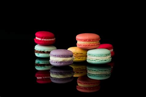 Fondos De Pantalla X Macaron Fondo Negro Multicolor Reflejo