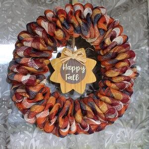 Happy Fall Wreath - Etsy