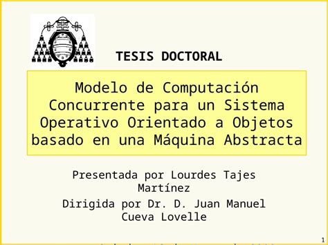 PPT 1 Modelo de Computación Concurrente para un Sistema Operativo