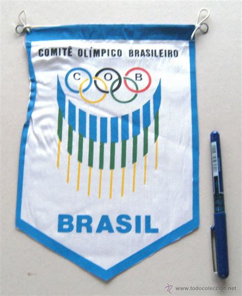 Banderin Pennant Comite Olimpico Brasileiro Bra Comprar En