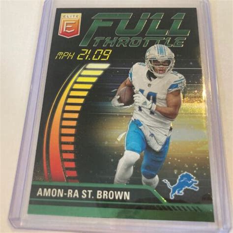 Amon Ra St Brown Green Ft Ab Prices Panini Donruss Elite