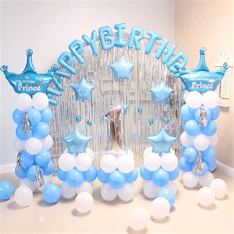 Balloons Decoration Happy Birthday Party Decorations Kids Background ...