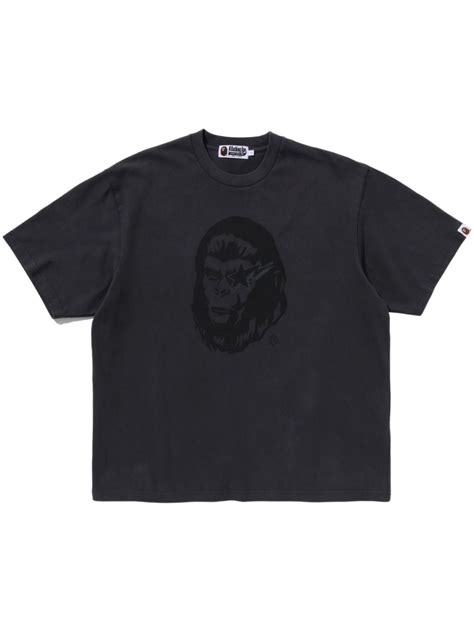 A Bathing Ape World Gone Mad Cotton T Shirt Black Farfetch Hk