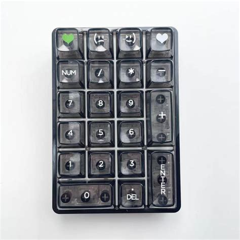 Leobog K21 Wireless Three Mode Transparent Number Keyboard Mechanically Customized Pad Hot Swap