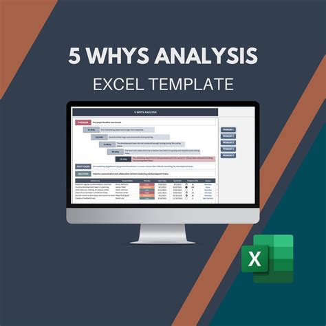 5 Whys Excel Template 5 Why Analysis Root Cause Analysis 5 Whys ...