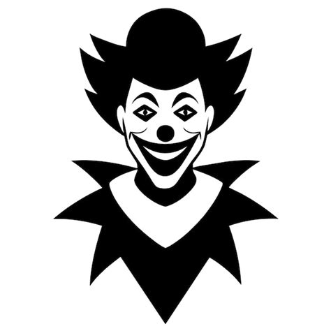 Premium Vector | A drawing of a clown with a face on it