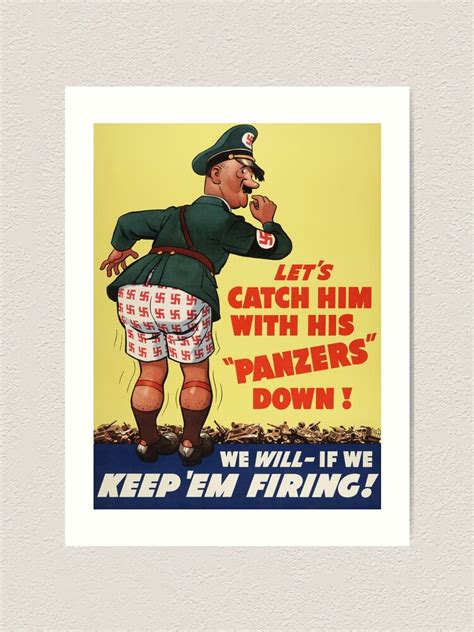 "WW2 Vintage Propaganda Poster - Retro War" Art Print for Sale by ...