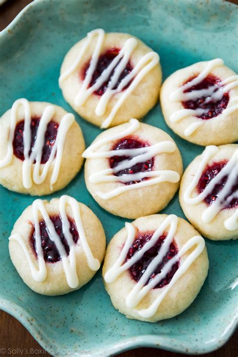 Raspberry Almond Thumbprint Cookies Sallys Baking Addiction