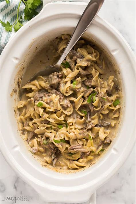 Crock Pot Beef And Noodles Video The Recipe Rebel