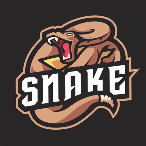 El Logotipo Del Juego Snake Esport Vector Premium