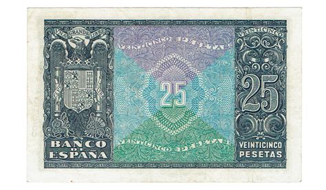 25 Pesetas 9 Enero 1940 Alguna manchita EBC Numismática V Craven Bartle