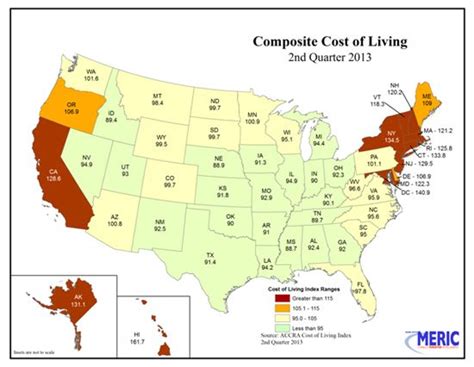 Cost Of Living By Zip Code Map