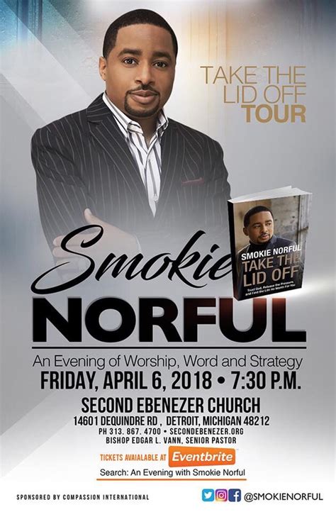 Join Pastor Smokie Norful For His Take The Lid Off” Book Tour My