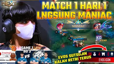 YG DIGADANG NGERI MALAH KEBANTAI GINI EVOS ICON VS BXF GAME 1 ESL