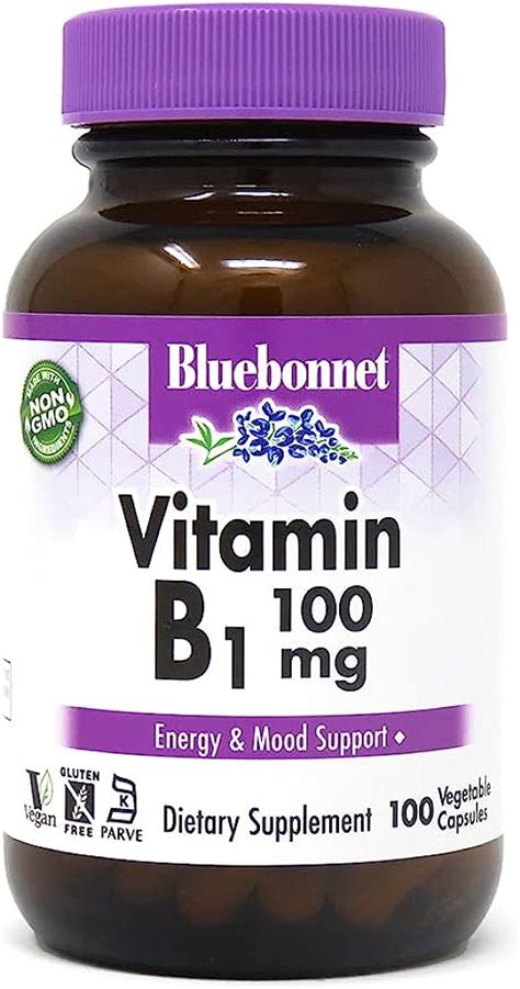 BLUEBONNET VITAMIN B1 100MG *100VEGETABLE CAPSULES