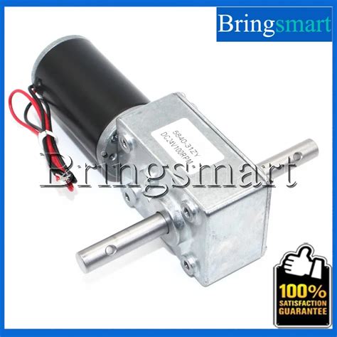 Bringsmart 5840 31zy Double Shaft Motor 12v Dc Worm Geared Motor 4v Dc Reducer Motors High