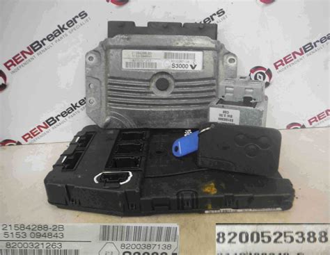 Renault Megane Convertible 2002 2008 1 6 16v ECU SET UCH BCM