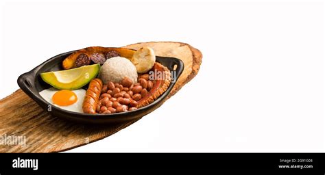 Bandeja Paisa Traditional Recipe From Antioquia Stock Photo Alamy