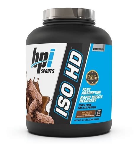 Suplemento En Polvo Bpi Sports Iso Hd Prote Nas Sabor Chocolate Brownie